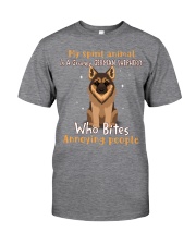 German shepherd who bites people dog moms Classic T-Shirt front