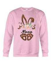 Nana baby bunny family gift personalized Crewneck Sweatshirt tile