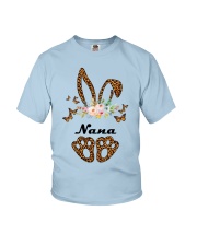 Nana baby bunny family gift personalized Youth T-Shirt tile