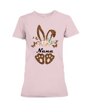 Nana baby bunny family gift personalized Premium Fit Ladies Tee tile