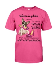 Bulldog Silence is very suspicious Gift for you Classic T-Shirt tile