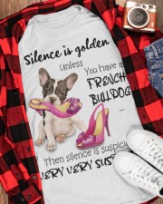 Bulldog Silence is very suspicious Gift for you Classic T-Shirt apparel-classic-tshirt-lifestyle-front-163