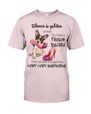 Bulldog Silence is very suspicious Gift for you Premium Fit Mens Tee tile
