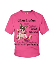 Bulldog Silence is very suspicious Gift for you Youth T-Shirt tile