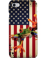 Frog smile flag frog lovers Phone Case tile