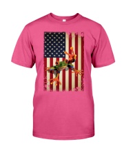 Frog smile flag frog lovers Premium Fit Mens Tee tile