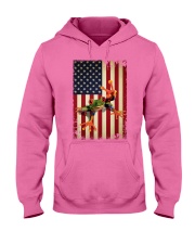 Frog smile flag frog lovers Hooded Sweatshirt tile