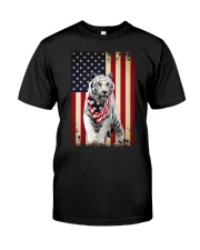 Tiger smile flag tiger lovers Classic T-Shirt front