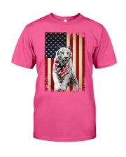 Tiger smile flag tiger lovers Classic T-Shirt tile
