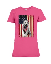 Tiger smile flag tiger lovers Premium Fit Ladies Tee tile
