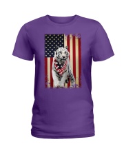 Tiger smile flag tiger lovers Ladies T-Shirt tile