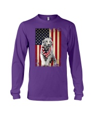 Tiger smile flag tiger lovers Long Sleeve Tee tile