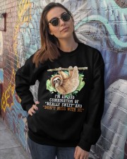Sloth i am a odd sloth lovers Crewneck Sweatshirt lifestyle-unisex-sweatshirt-front-3