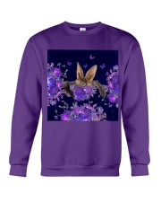 Bat flowers lavenders bat lovers Crewneck Sweatshirt tile