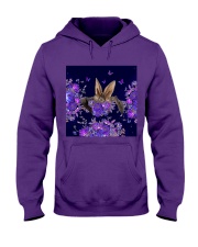 Bat flowers lavenders bat lovers Hooded Sweatshirt tile
