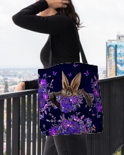 Bat flowers lavenders bat lovers All-over Tote aos-all-over-tote-lifestyle-front-05
