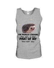 Hedgehog i am totally hedgehog lovers Unisex Tank tile