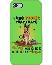 German Shepherd I hug people that I hate Gift for you Phone Case tile