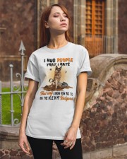 German Shepherd I hug people that I hate Gift for you Classic T-Shirt apparel-classic-tshirt-lifestyle-06