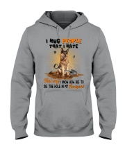 German Shepherd I hug people that I hate Gift for you Hooded Sweatshirt tile