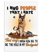 German Shepherd I hug people that I hate Gift for you Vertical Poster tile