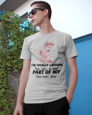 Flamingo i am totally flamingo lovers Classic T-Shirt apparel-classic-tshirt-lifestyle-17