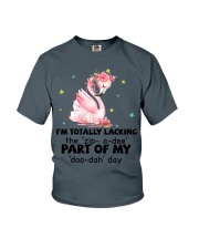 Flamingo i am totally flamingo lovers Youth T-Shirt tile