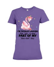 Flamingo i am totally flamingo lovers Premium Fit Ladies Tee tile