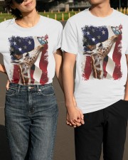 Giraffe butterfly on nose giraffe lover Classic T-Shirt apparel-classic-tshirt-lifestyle-front-146