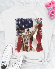 Giraffe butterfly on nose giraffe lover Classic T-Shirt apparel-classic-tshirt-lifestyle-front-192