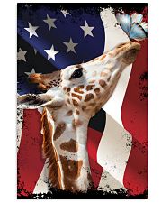 Giraffe butterfly on nose giraffe lover Vertical Poster tile