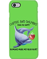 Dolphins And Coffee make me happy Gift for you Phone Case tile