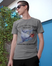 Dolphins And Coffee make me happy Gift for you Classic T-Shirt apparel-classic-tshirt-lifestyle-17