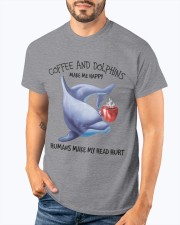 Dolphins And Coffee make me happy Gift for you Classic T-Shirt apparel-classic-tshirt-lifestyle-front-91