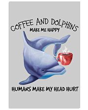 Dolphins And Coffee make me happy Gift for you Vertical Poster tile