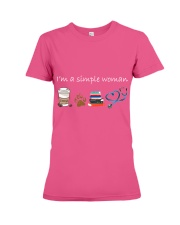 Nurse Im a simple woman gift for her Premium Fit Ladies Tee tile