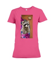 Raccoon magical gift for raccoon lover Premium Fit Ladies Tee tile