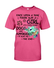 Hummingbirds and dog it was me the end bird lover Premium Fit Mens Tee tile