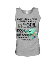 Hummingbirds and dog it was me the end bird lover Unisex Tank tile