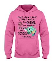 Hummingbirds and dog it was me the end bird lover Hooded Sweatshirt tile