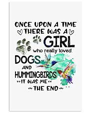Hummingbirds and dog it was me the end bird lover Vertical Poster tile