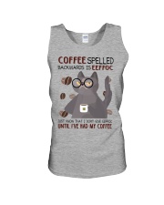 Cat coffee eeffoc cat lover cat mom Unisex Tank tile