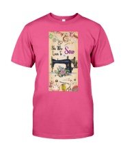 Sew Who loves to sew Gift for you Premium Fit Mens Tee tile