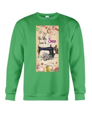 Sew Who loves to sew Gift for you Crewneck Sweatshirt tile