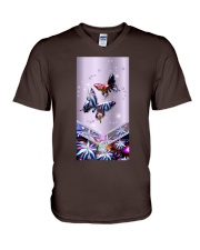Butterfly love insects bugs lover V-Neck T-Shirt tile