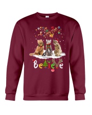 Cat believe gift for cat lovers Crewneck Sweatshirt tile