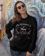 Nana my nickname personalized Crewneck Sweatshirt lifestyle-unisex-sweatshirt-front-3