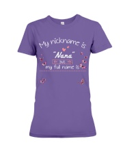Nana my nickname personalized Premium Fit Ladies Tee tile