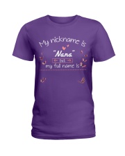 Nana my nickname personalized Ladies T-Shirt tile