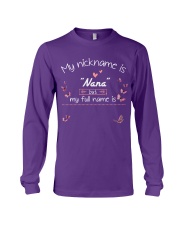 Nana my nickname personalized Long Sleeve Tee tile